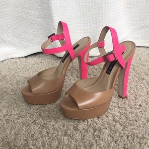 Steven by Steve Madden Accented Leather Heels